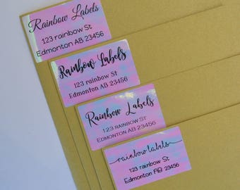 Return address label, Wedding address labels, PinkPoly return address labels, family return address, Personalized address, Custom address