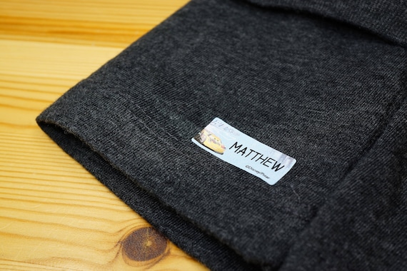 Medium Iron-On Clothing Labels