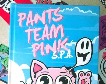 Space Junk Book 4 - Pants Team Pink: Shameless Promotional Adventure SIGNED Hardcover Book by Andrew Bixler - Sci-fi Science Fiction Novel