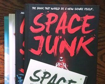 Space Junk Books 1-4 Hardcover and Space Junk: Beginning no End (Paperback) SIGNED Books by Andrew Bixler - Sci-fi Science Fiction Novels