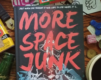 More Space Junk SIGNED Hardcover Book by Andrew Bixler - Sci-fi Science Fiction Novel