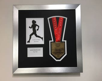 London Marathon 2019/18/17 Display Frame for Medal/Photo/Text Choose From 3 Frames - 2 Mount Colour Options