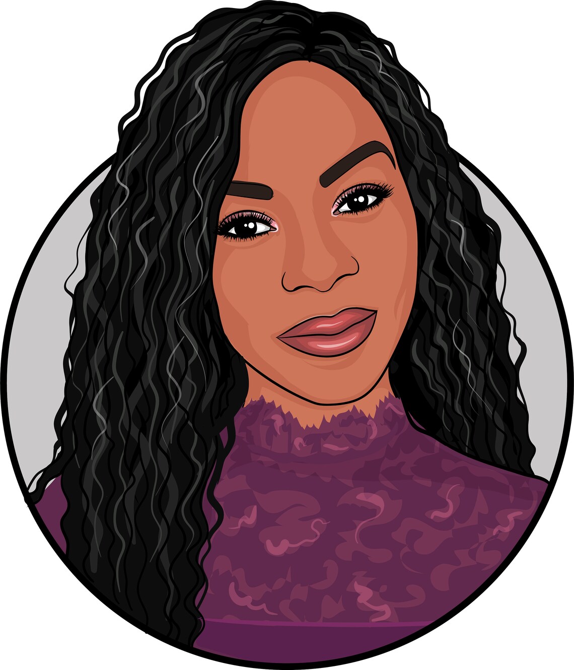 Digital portrait Vector Custom Order | Etsy