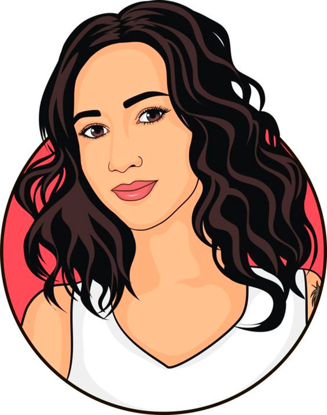 Digital portrait Vector Custom Order | Etsy
