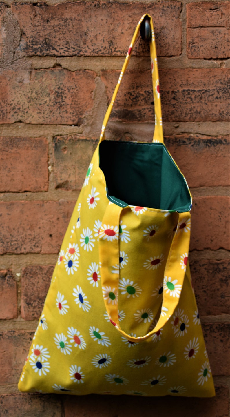 Fabric Shopping Bag Floral Tote Bag Etsy