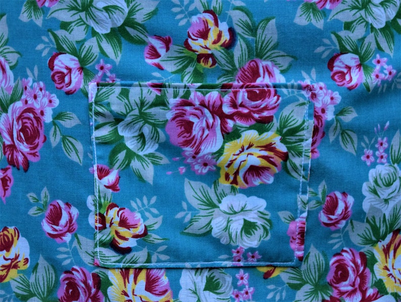 Floral Half Apron Cotton Apron Womens