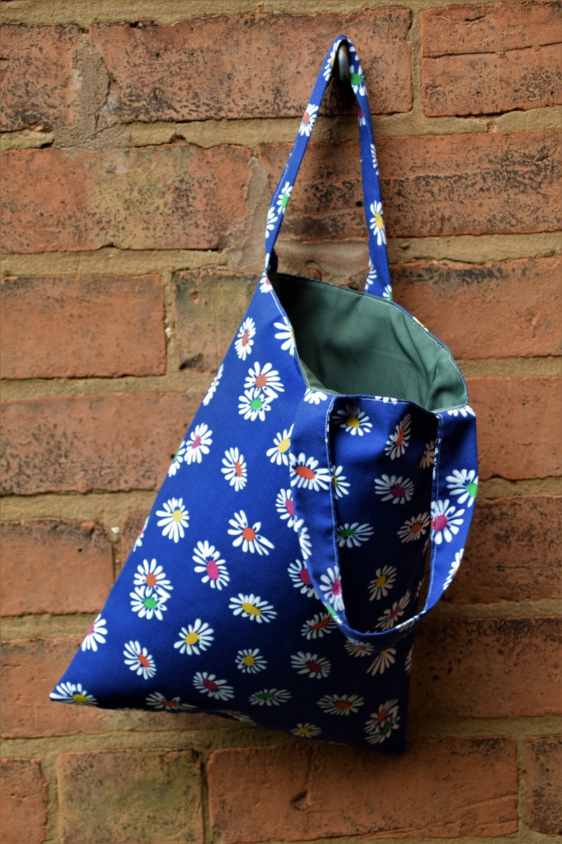 Fabric Shopping Bag Floral Tote Bag Etsy