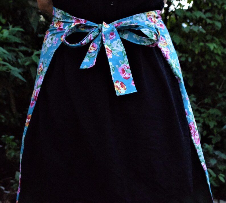 Floral Half Apron Cotton Apron Womens