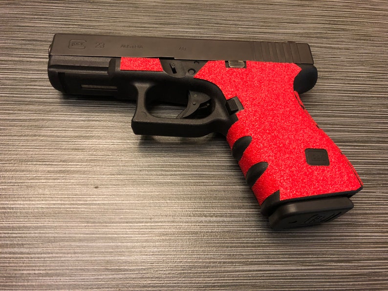HANDLEITGRIPS Red Sandpaper Gun Grip Wrap for Glock 19 GEN 3 Etsy