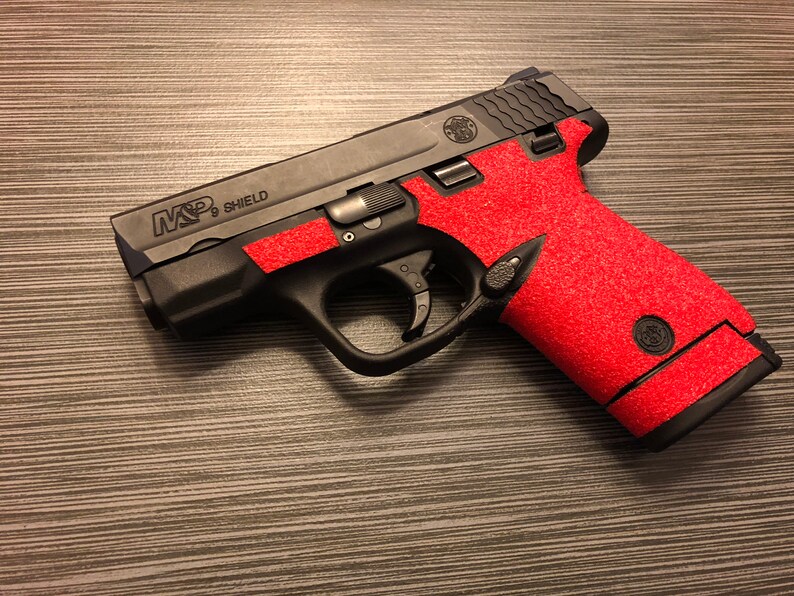 HANDLEITGRIPS Red Sandpaper Gun Grip Wrap for Smith and Wesson Etsy