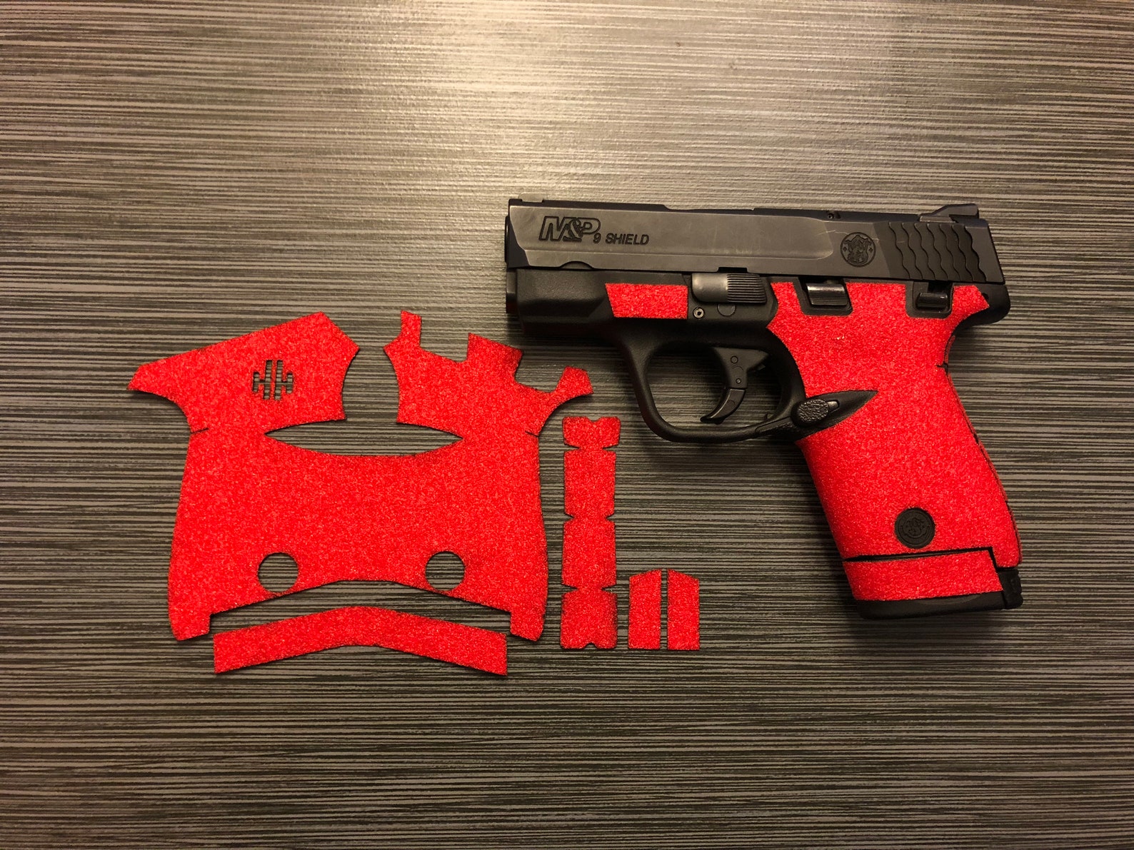 HANDLEITGRIPS Red Sandpaper Gun Grip Wrap for Smith and Wesson Etsy