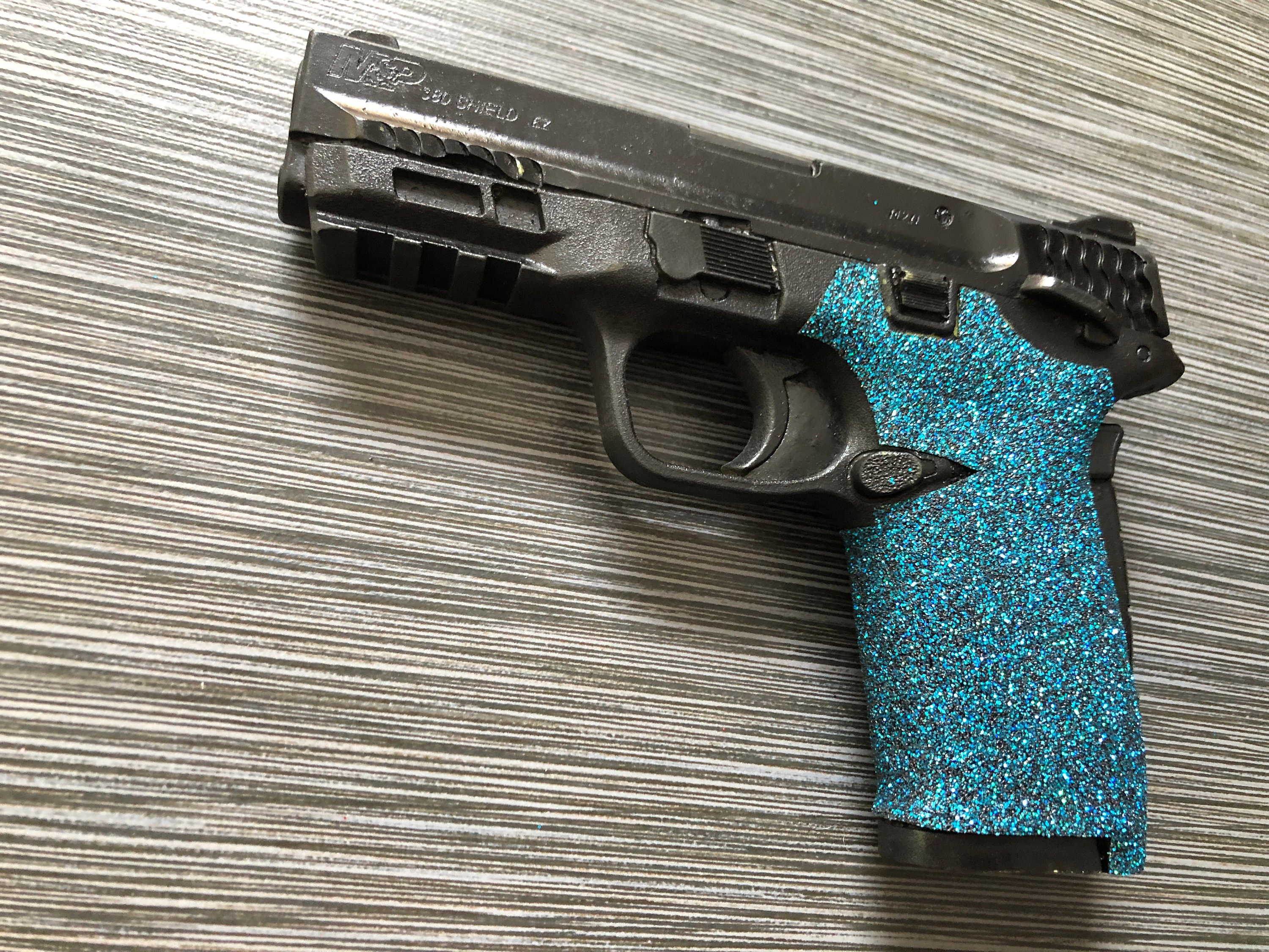 HANDLEITGRIPS Blue Glitter Sandpaper Gun Grip Wrap Gun Parts Etsy