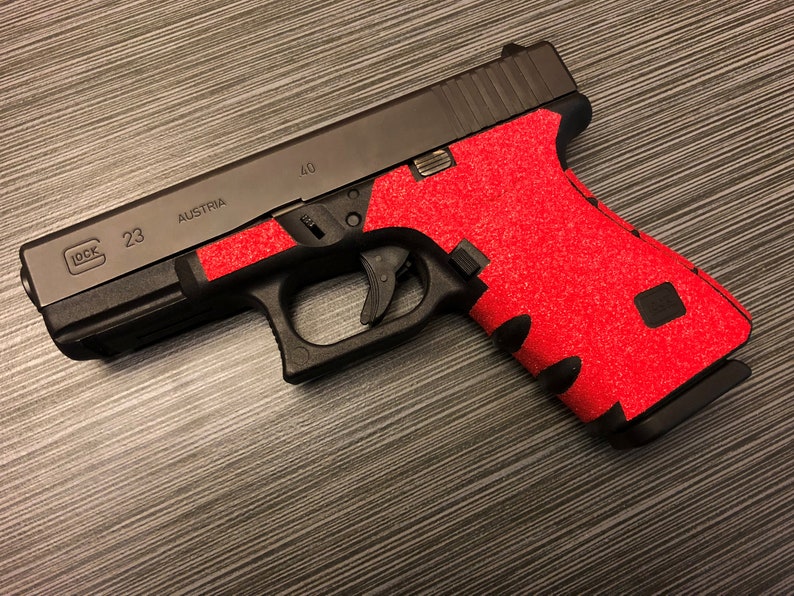HANDLEITGRIPS Red Sandpaper Gun Grip Wrap for Glock 19 GEN 3 Etsy