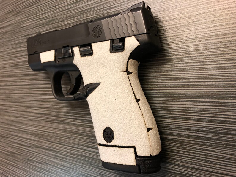 HANDLEITGRIPS White Sandpaper Gun Grip Wrap for Smith and Etsy