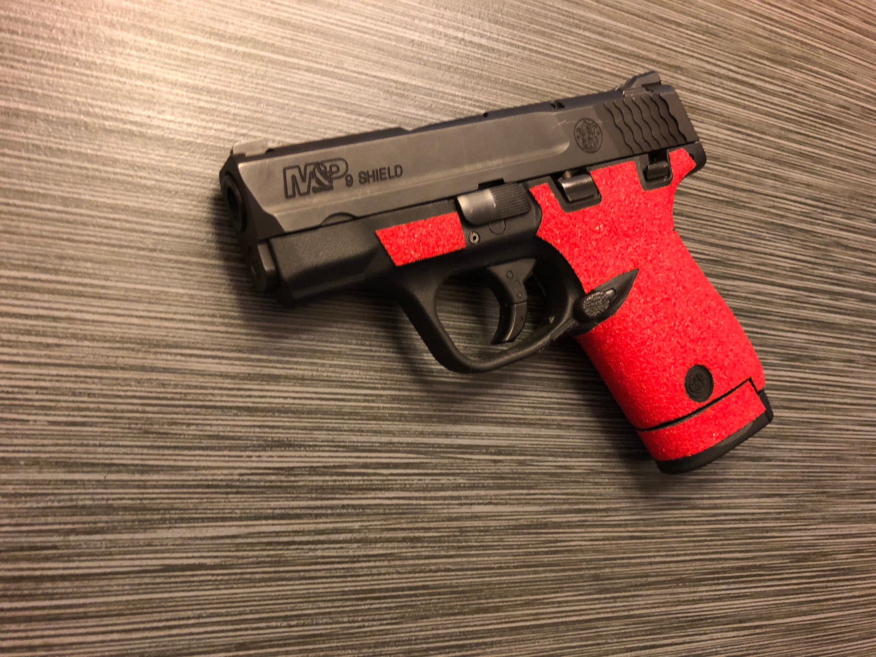 HANDLEITGRIPS Red Sandpaper Gun Grip Wrap for Smith and Wesson Etsy