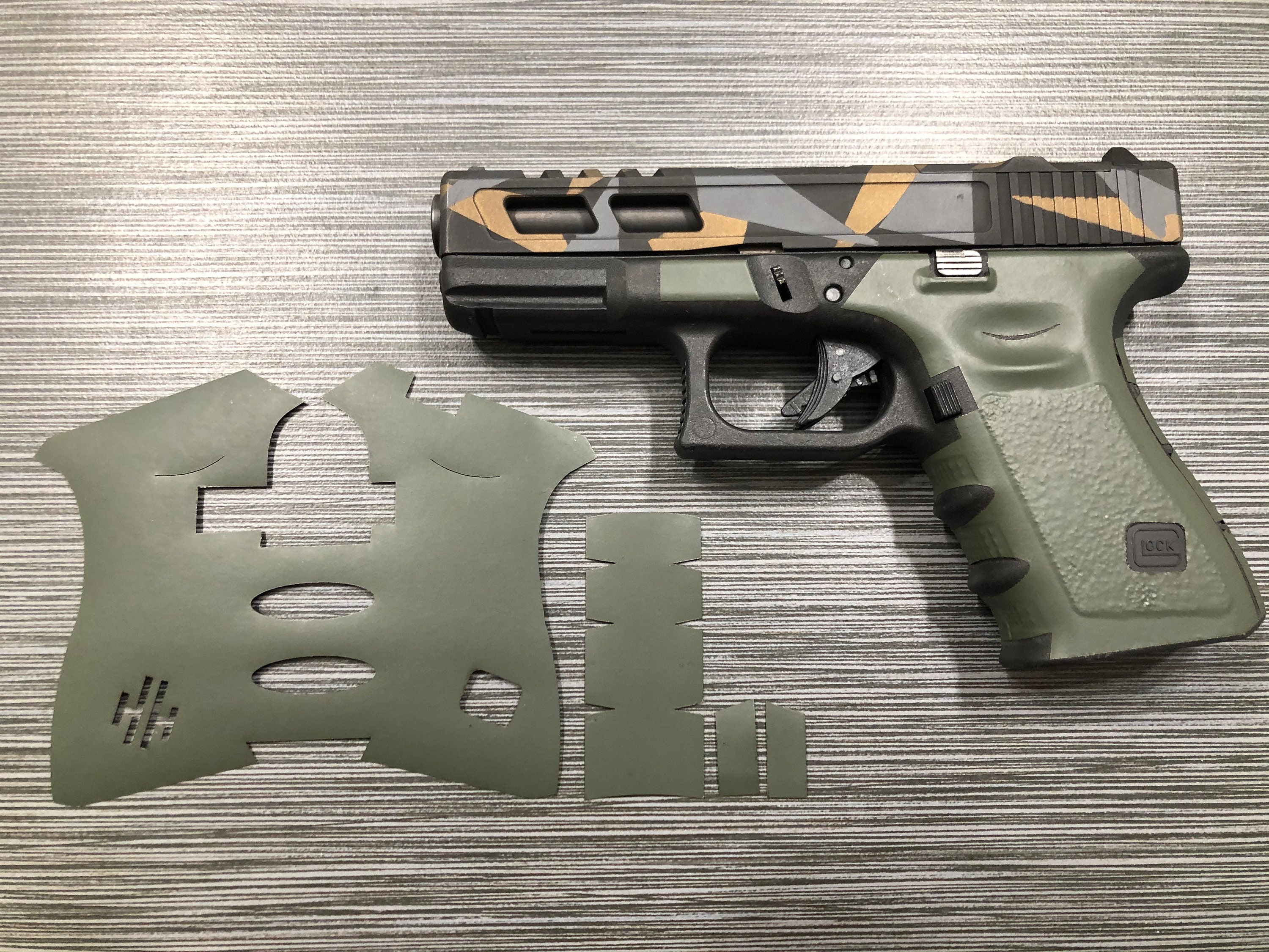 HANDLEITGRIPS OD Green Vinyl Wrap/ Skin for Glock 19/23 Etsy