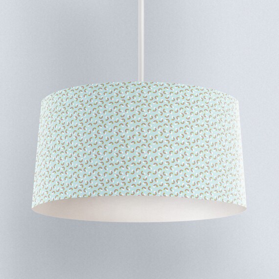 Mint Green Rainbow Lampshade Nursery Decor Image 0