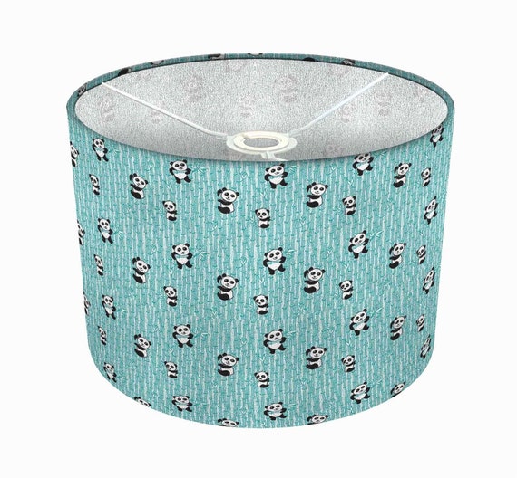 Panda And Bamboo Lampshade Mint Green Nursery Children S Bamboo Lampshade Mint Green Nursery, Mint Green Lamp Shade