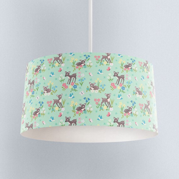 Deer Lampshade Mint Green Nursery Children S Bedroom Deer Lampshade Mint Green Nursery, Mint Green Lamp Shade Bedroom