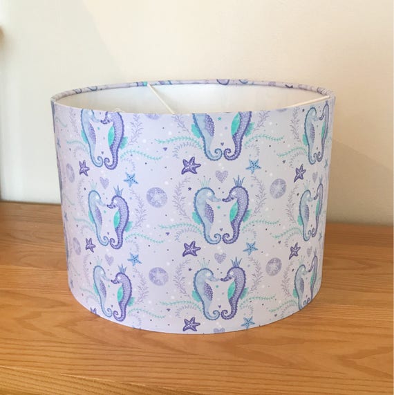 Seahorse Lampshade Baby Girl Lightshade Girls Image 0
