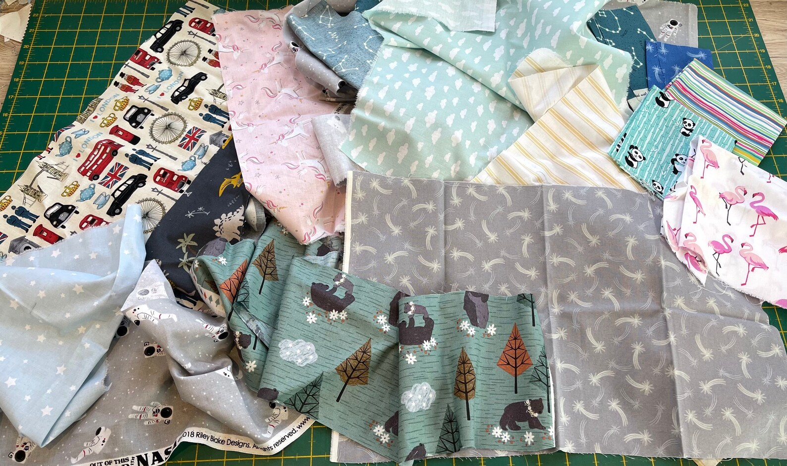 Fabric Offcuts Fabric Remnants Fabric Scraps Mixed Fabrics Etsy UK