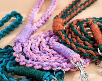 Strong rope 6 FT Heavy Duty Dog Leash with  Comfortable Handles, Advanced Easy Snap Hook, Long Walking Lead for Large, Medium & Small  Dogs
