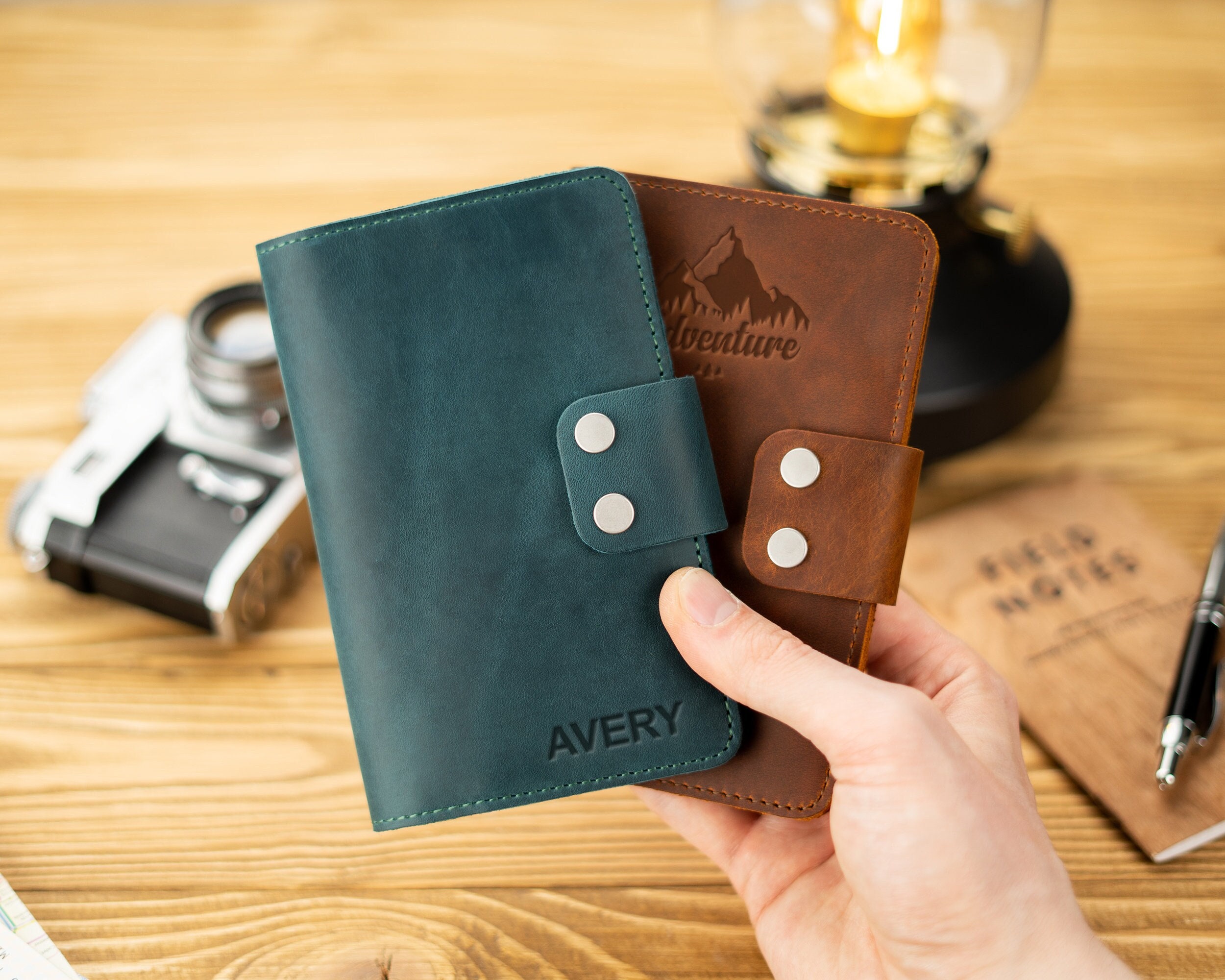 Leather Field Notes Cover, Personalized Field Notes Wallet, Pocket  Moleskine Cover for Men and Women, Gift for Writers, Fathers Day Gift. 