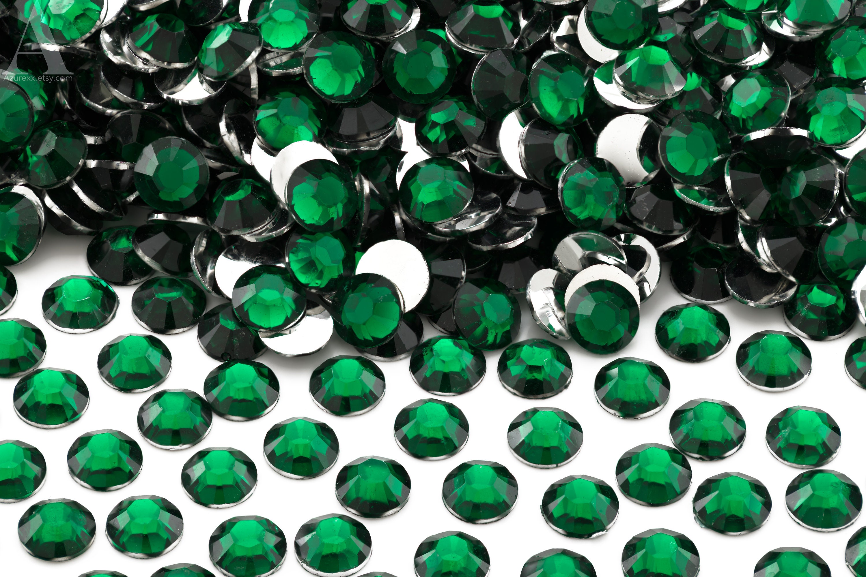 Green Rhinestones 