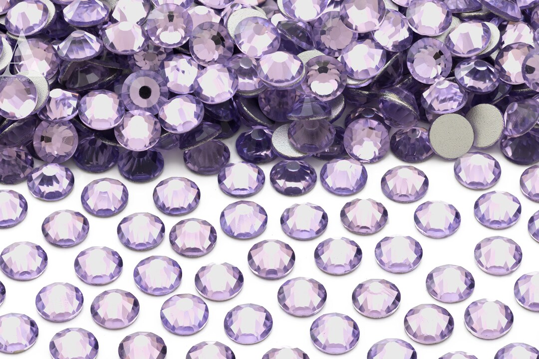 Light Purple Glass Rhinestones for Embellishments 2-6mm - Etsy