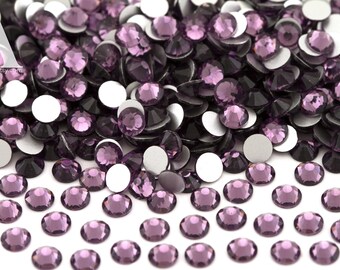 Tanzanite Purple Glass Rhinestones for Embellishments 2-6mm