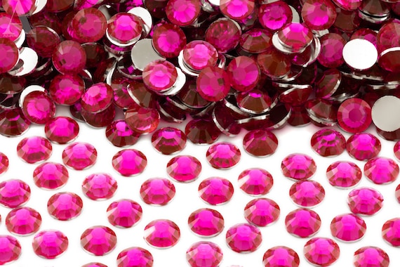 Light Pink Resin Rhinestones for Embellishments and Nail Art 3-6mm 