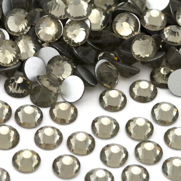 Black Diamond Glass Rhinestones for Embellishments 2-6mm