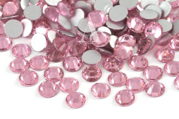 Light Pink Glass Rhinestones for Embellishments 2-6mm