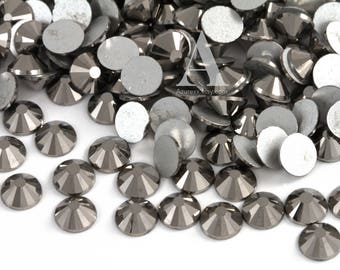 Hematite Glass Rhinestones for Embellishments 2-6mm