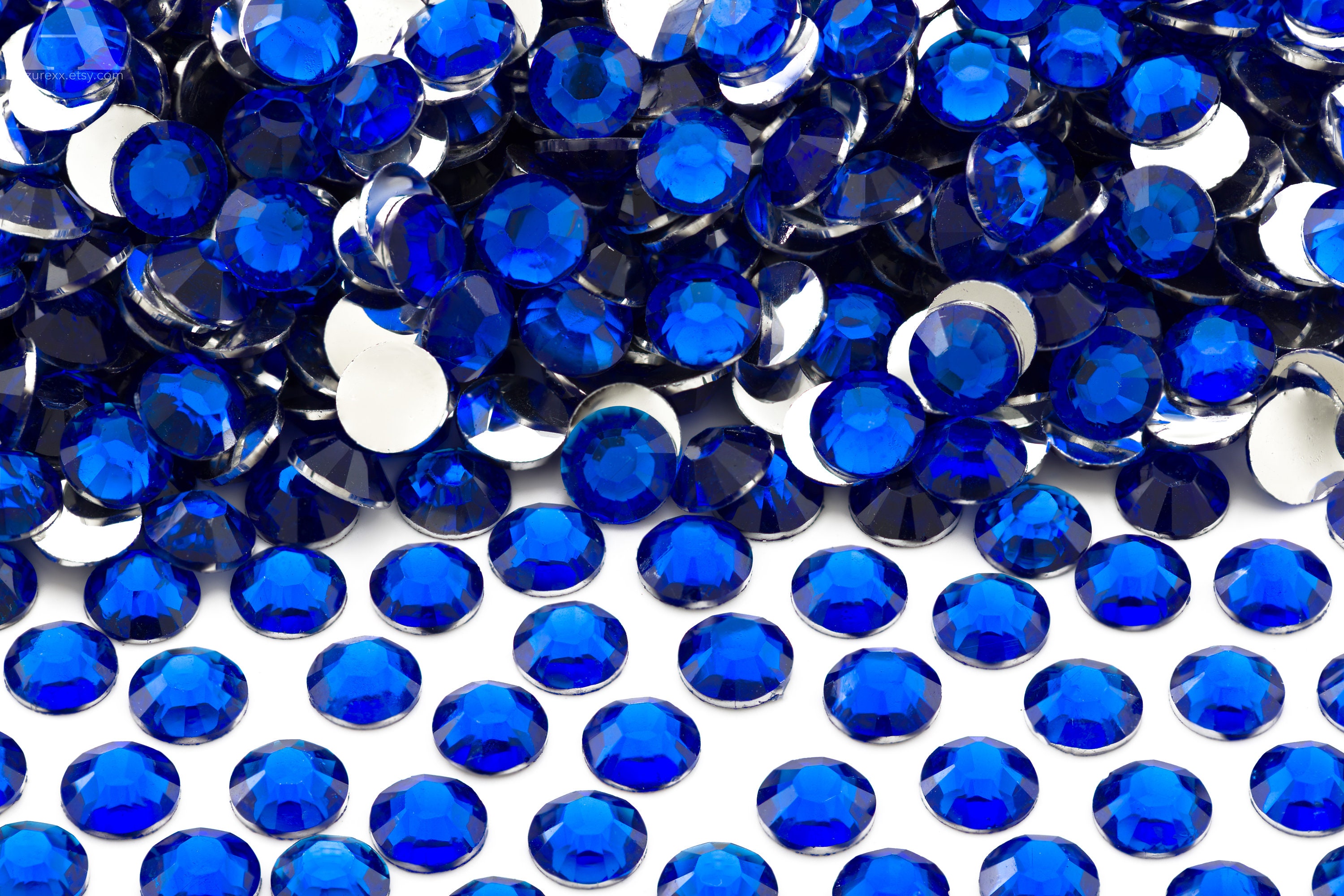 Be Createful - Adhesive Cobalt Blue Glass Rhinestone Sheets