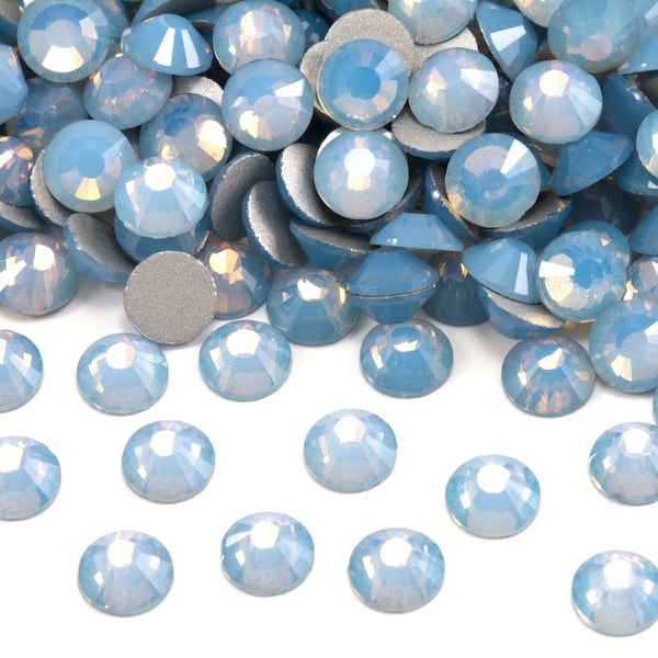 Blue Opal Glass Rhinestones for Embellishments 2-6mm