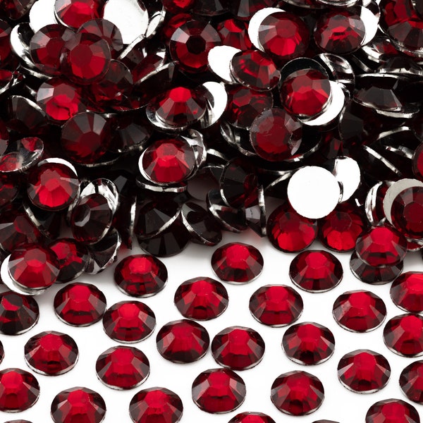 Dark Red Resin Rhinestones for Embellishments and Nail Art 3-6mm