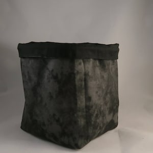 Grey Dice Bag - Tile Pouch - Black Tie Die Bag - Carcassone tile bag - Reversible - Drawstring  - Gaming Dice Bag - RPG D&D - Bag of Holding