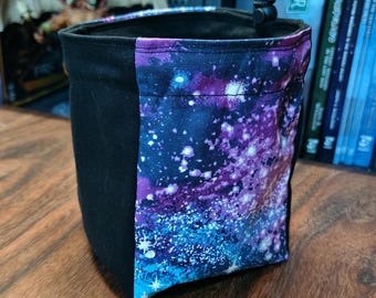 Sacchetto portadadi autoportante, sacchetto con coulisse foderato per giochi da tavolo D&D, idea regalo.