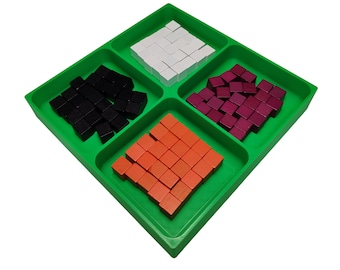 Brettspiel Tokenschale, geteilte Tokentopfschale für Brettspielteile Fliesen Meeples Komponenten, Tabletop Brettspielzubehör und Geschenke