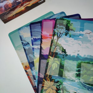 Tapis de jeu Earth, inspiré du jeu de société Earth, tapis de cartes en néoprène imprimé pour jeux sur table, tapis de joueur individuel pour jeux de société