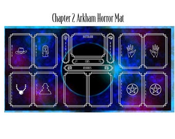 Chapter 2 Arkham Horror LCG Player Mat: Neoprene Card Game Playmat