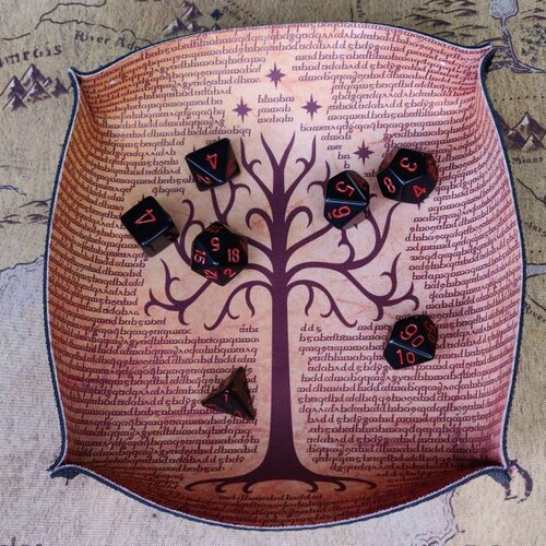 Tree of Gondor Dice Bowl Soft Neoprene Dice Tray Rolling Etsy UK