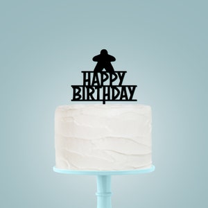 Birthday Meeple Cake Topper- Personalised