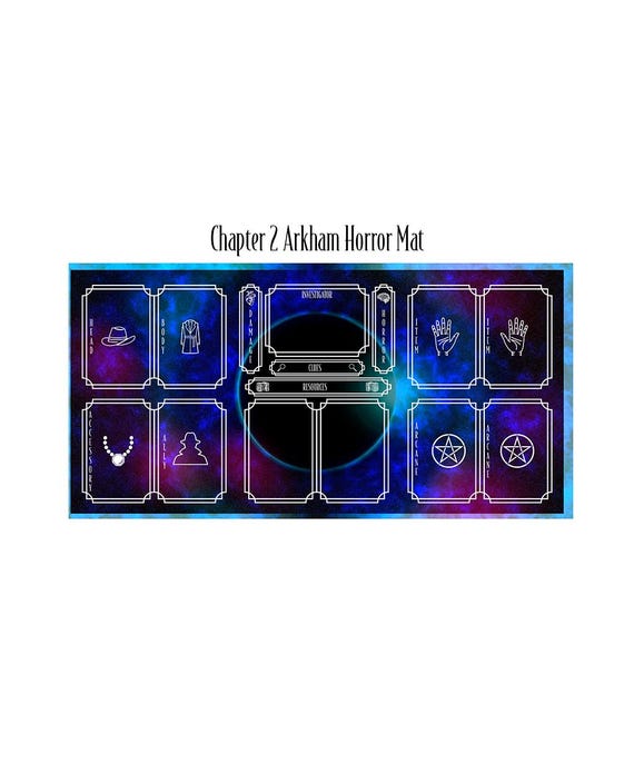 arkham horror card game 2 player Playmat This reduces confusion and messing around while making change with 3s and makes it easy to add or (less likely) to subtract Health and Sanity from you and your allies Is this a good 2