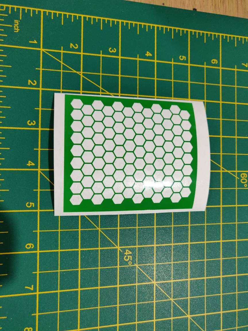 Hex Airbrush Vinyl Stencils Set of 3 hex painting stencils Etsy