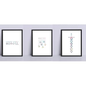 Art Prints, D&D Art Print, Game Room Wall Poster, Dice Pictures, Desk Art Picture, Board Game Poster, Tabletop Poster, Gift Idea for Gamers