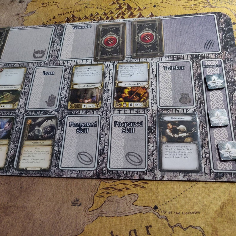Player Mat for Journeys in Middle Earth Lord of the Rings | Etsy