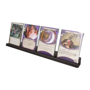 Träkortskena för brädspel: Bordskorthållare för Arkham Horror, MTG, Handgjord i Storbritannien, Gåva