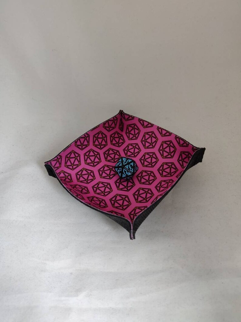 Dice Print Dice Bowl Soft Neoprene Dice Tray Rolling Bowl Etsy UK